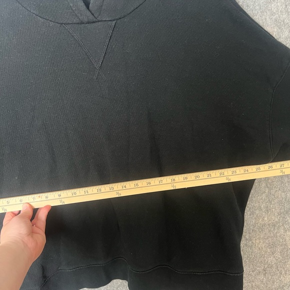 Madewell MWL Woman Size 3X Airyterry Hoodie‎ Sweatshirt in True Black - Picture 4 of 8